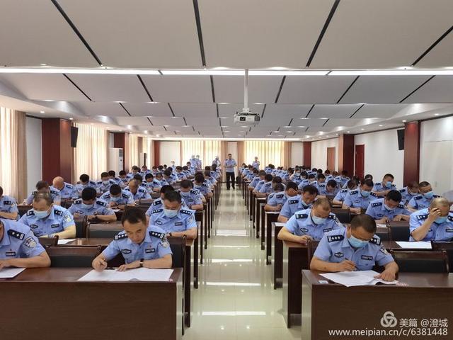 澄城县公安局组织召开法律大练兵全警理论考试